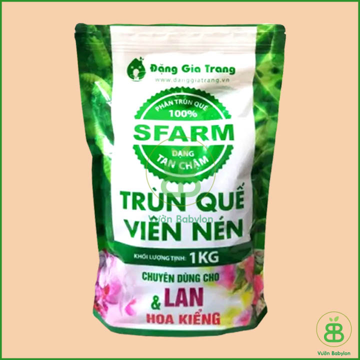 Phân Trùn Quế Viên Nén Sfarm 1KG
