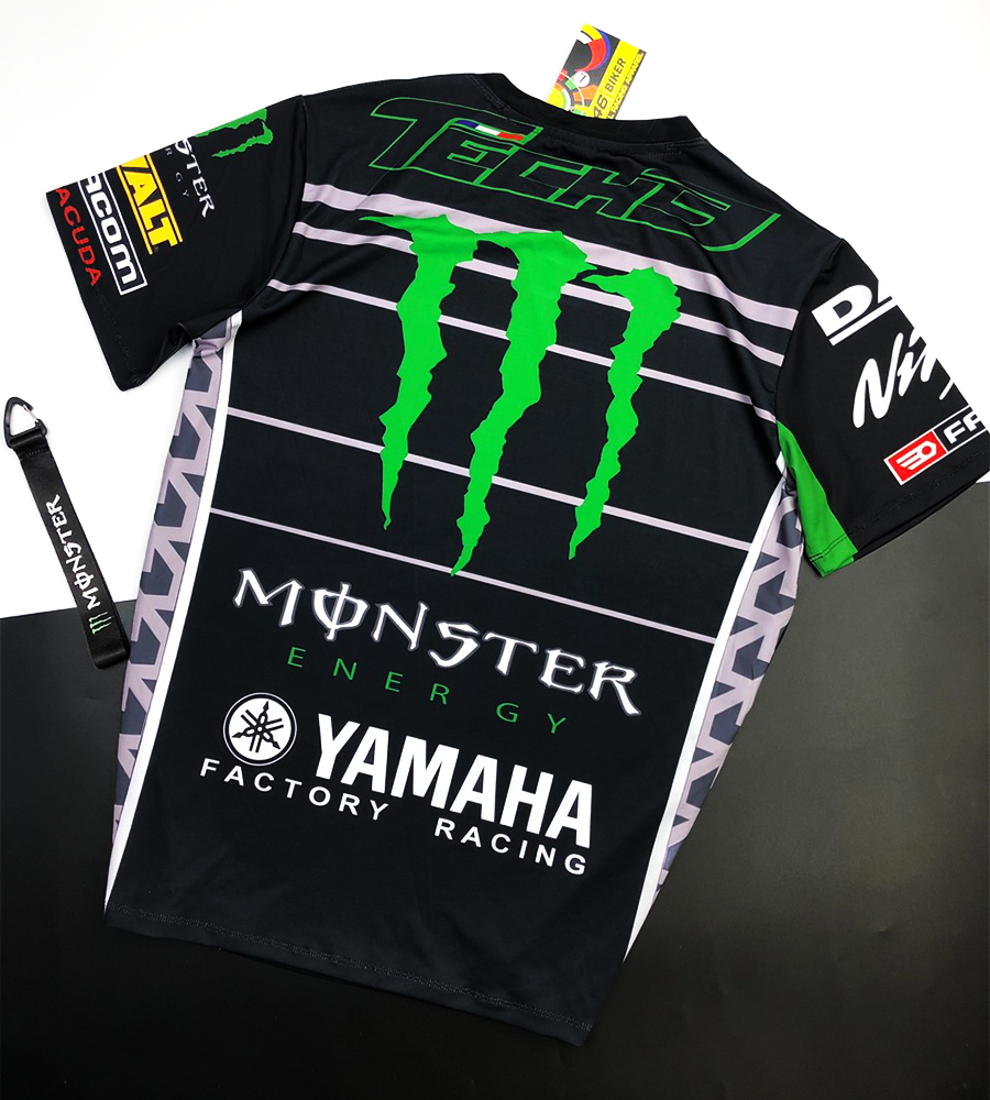 Áo thun xe máy nam BMW - KAWASAKI - MONSTER ngắn tay