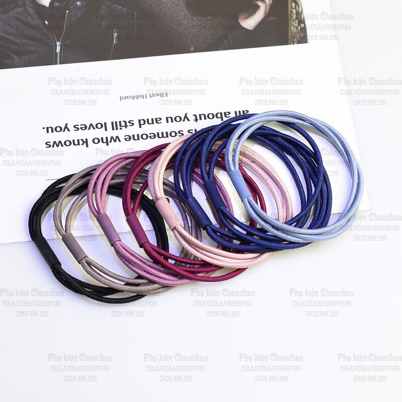 Sỉ 100 dây thun cột tóc 3 sợi