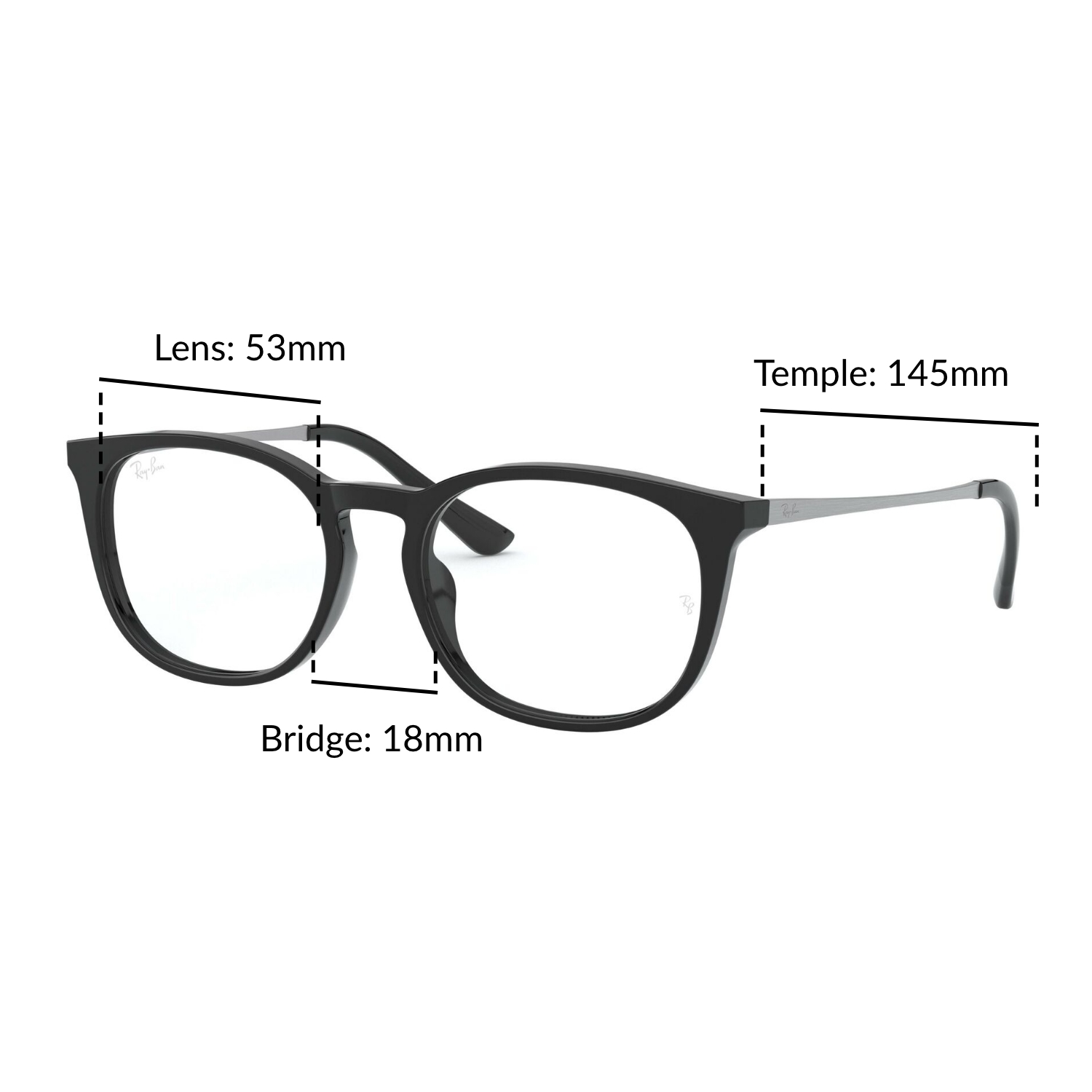 Mắt Kính Ray-Ban - RX5349D 2000 - Kính thường Size 53