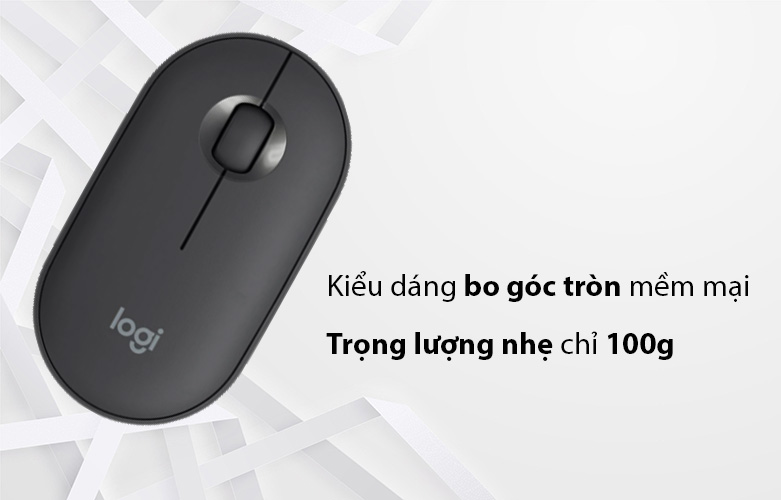 Chuột máy tính Logitech PEBBLE M350 mỏng nhẹ không dây kết nối Bluetooth 1000DPI Hàng chính hãng Bảo Hành 12 Tháng Lỗi 1 Đổi 1