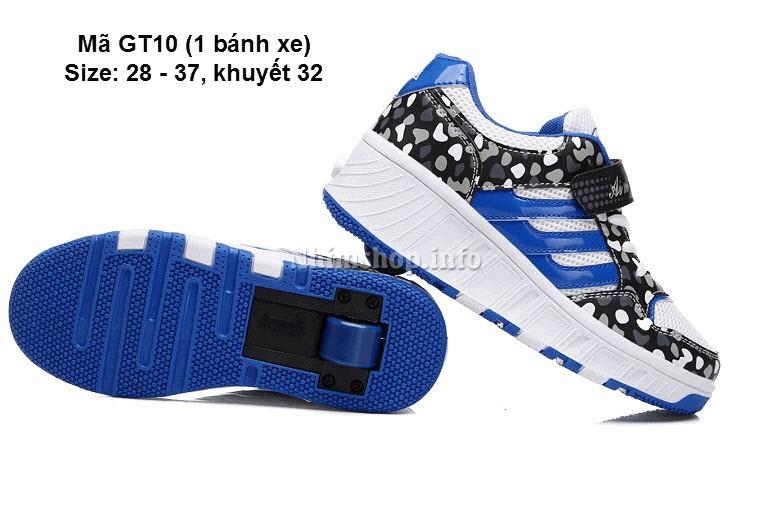 Giầy Thể Thao Có Bánh Xe Cho Bé Trai 3 Tuổi Trở Lên GT10 Một Bánh