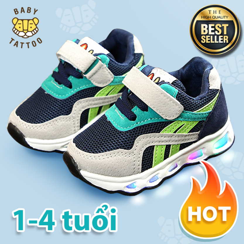 BABY TATTOO Giày cho bé, Giày thể thao trẻ em cho bé trai và bé gái siêu thoáng siêu mềm cho bé từ 1-2-3-4 tuổi giá rẻ