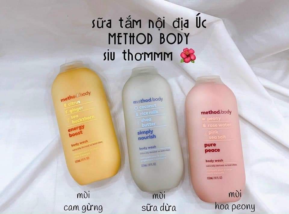 Sữa Tắm Method Body Úc 532ml