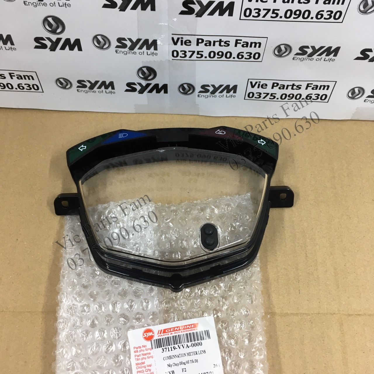 Mặt kính đồng hồ Shark SYM, hàng din SYM mới 100%