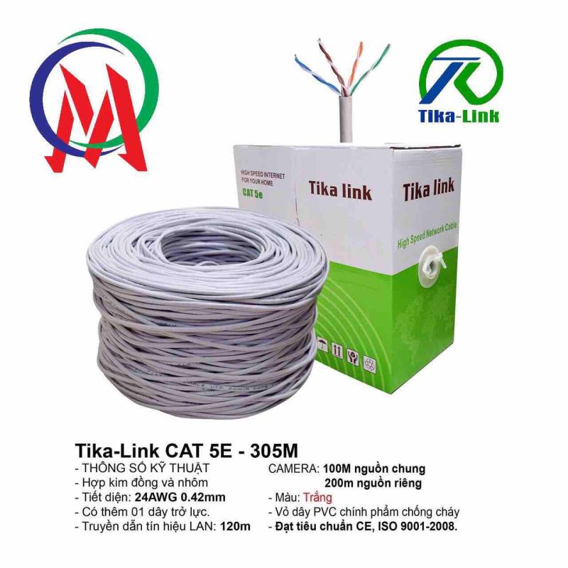 Bảng giá Thùng dây mạng cat5 Tika Link full 305m Phong Vũ