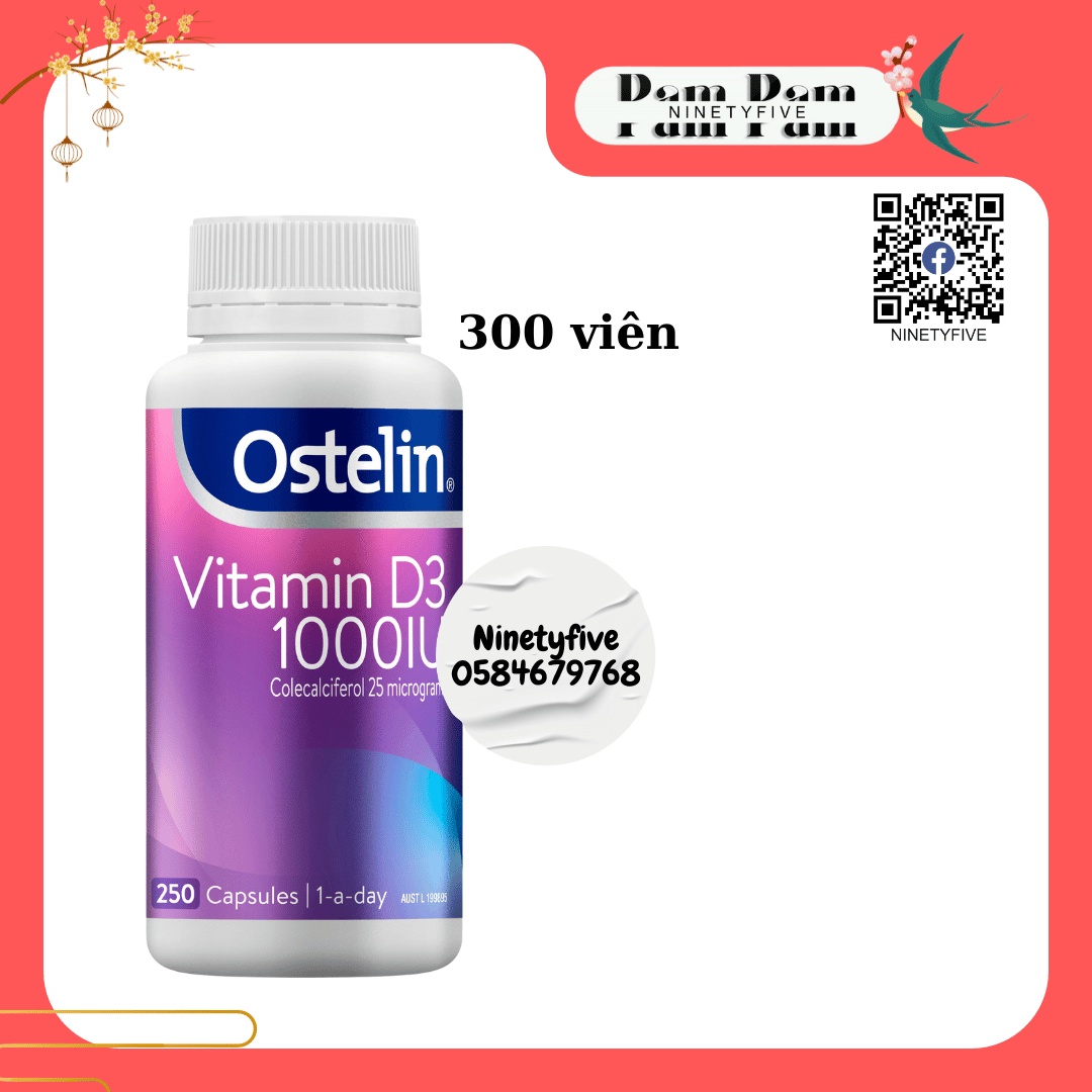 Viên uống Ostelin Vitamin D3 1000IU