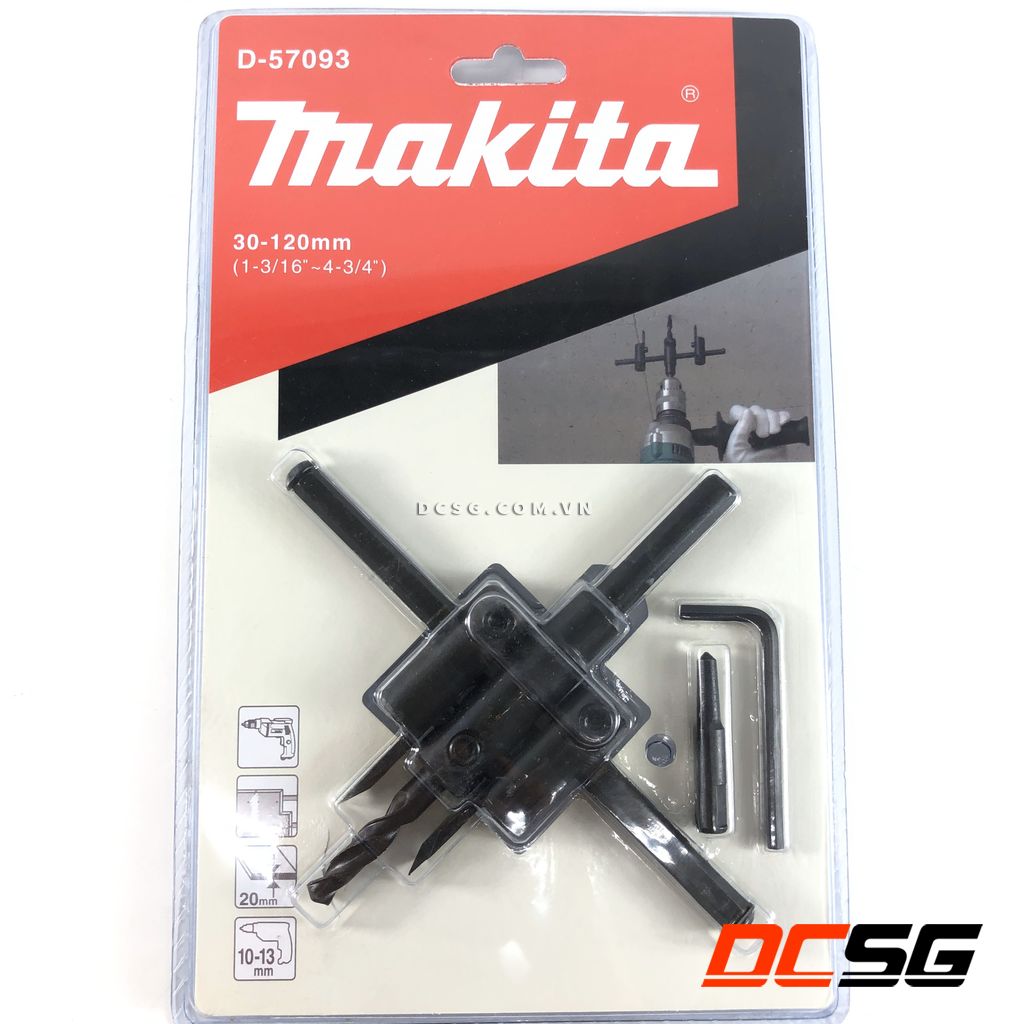 Mũi khoét lỗ tròn Makita D-57093 (30-120mm) | DCSG