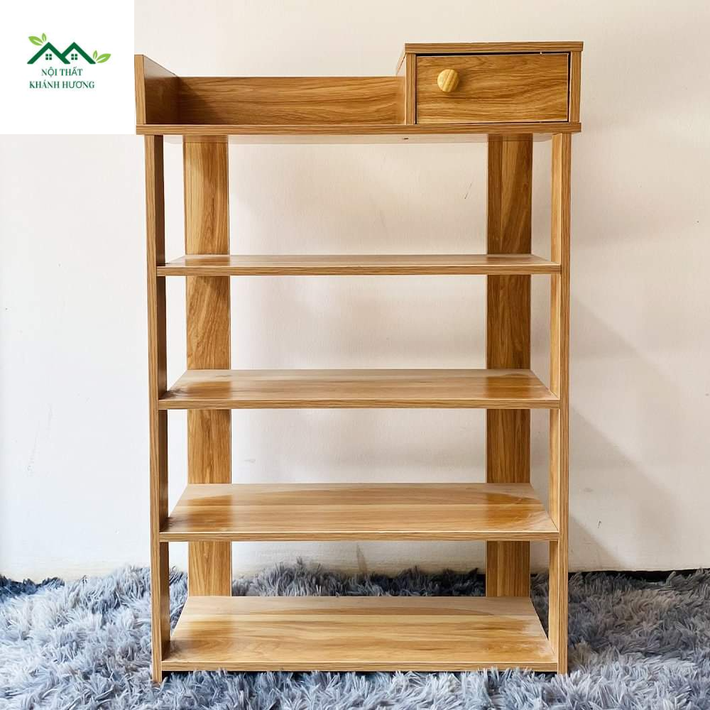 KỆ ĐỂ GIÀY GỖ 5 TẦNG 80x60x25cm