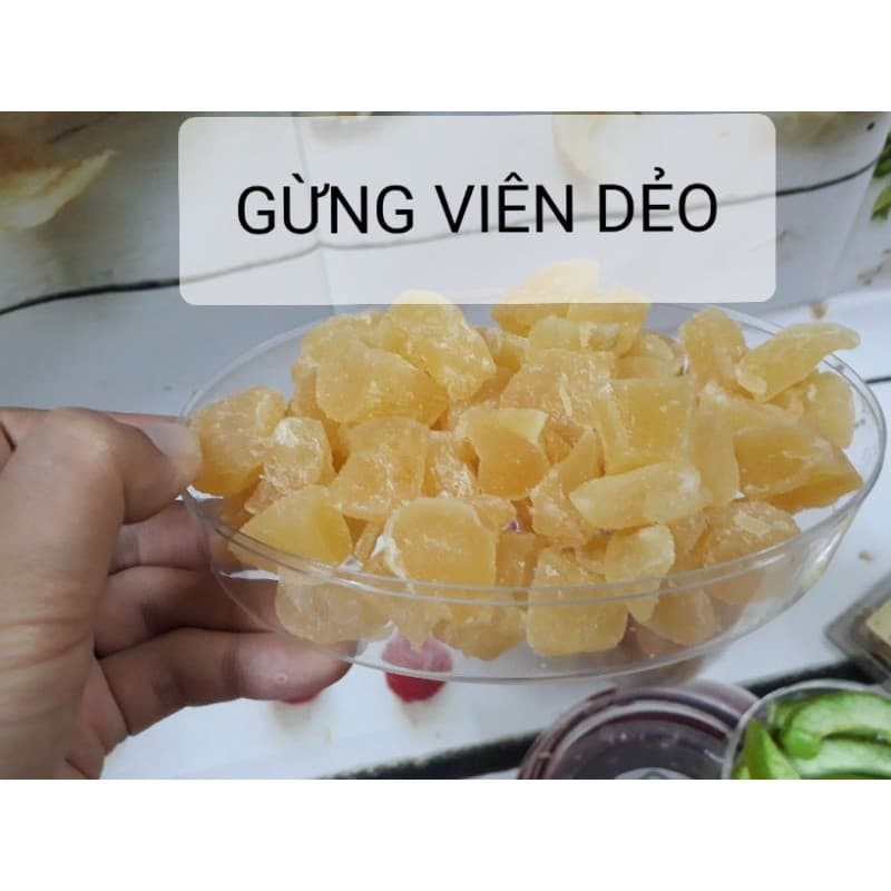0.5kg Mứt Gừng Viên Sấy Dẻo Thái Lan