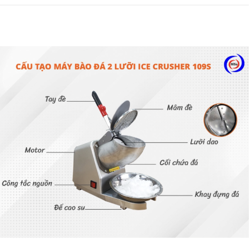 2-blade snow flake, 2 caps multi-functional ice machine, fluffy snow sand blender, high capacity grinder, large ice, small all machine is fast and silent for home, cafe, tea shop