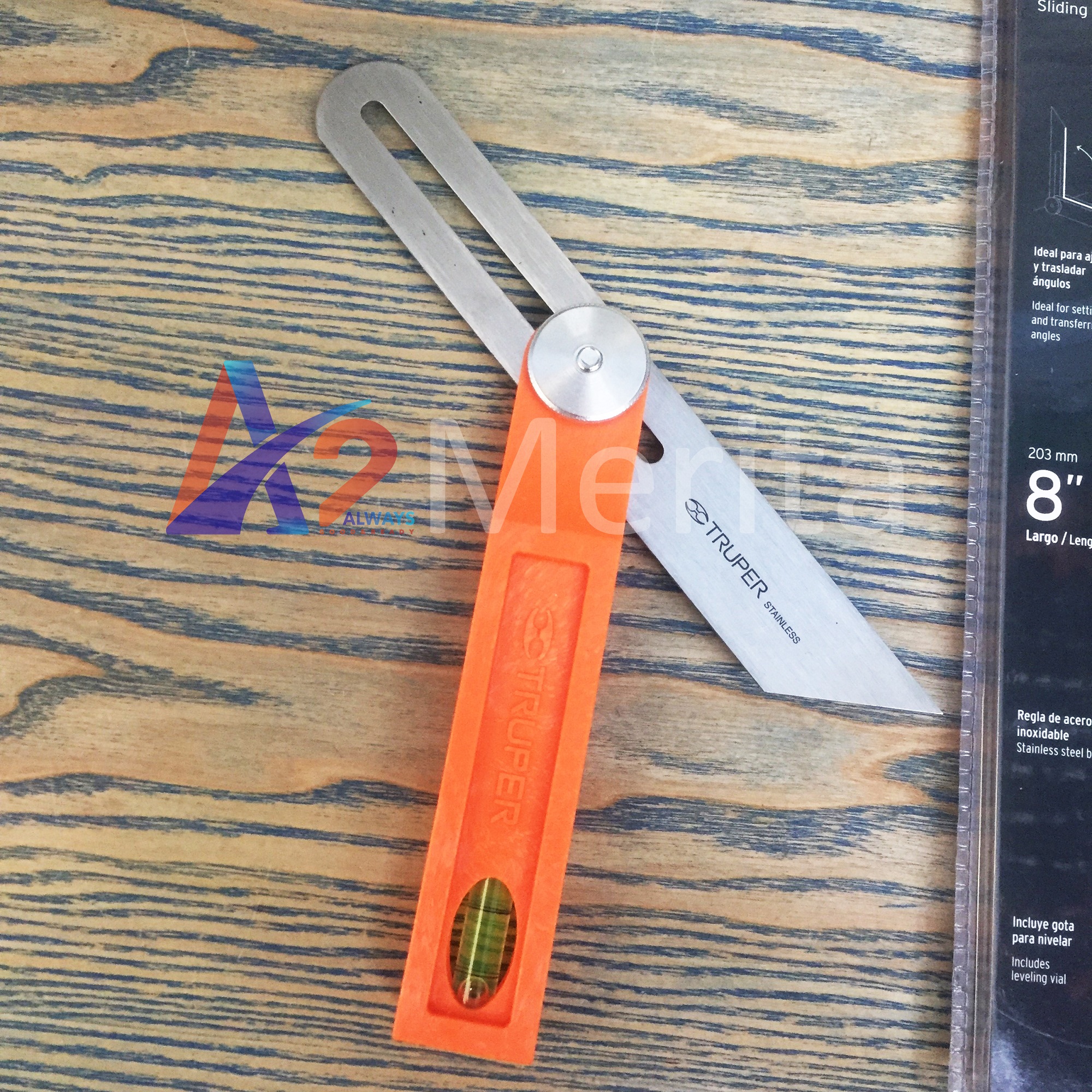 Thước ê ke vuông 8" (203mm) Truper 14382 (EFT-8)