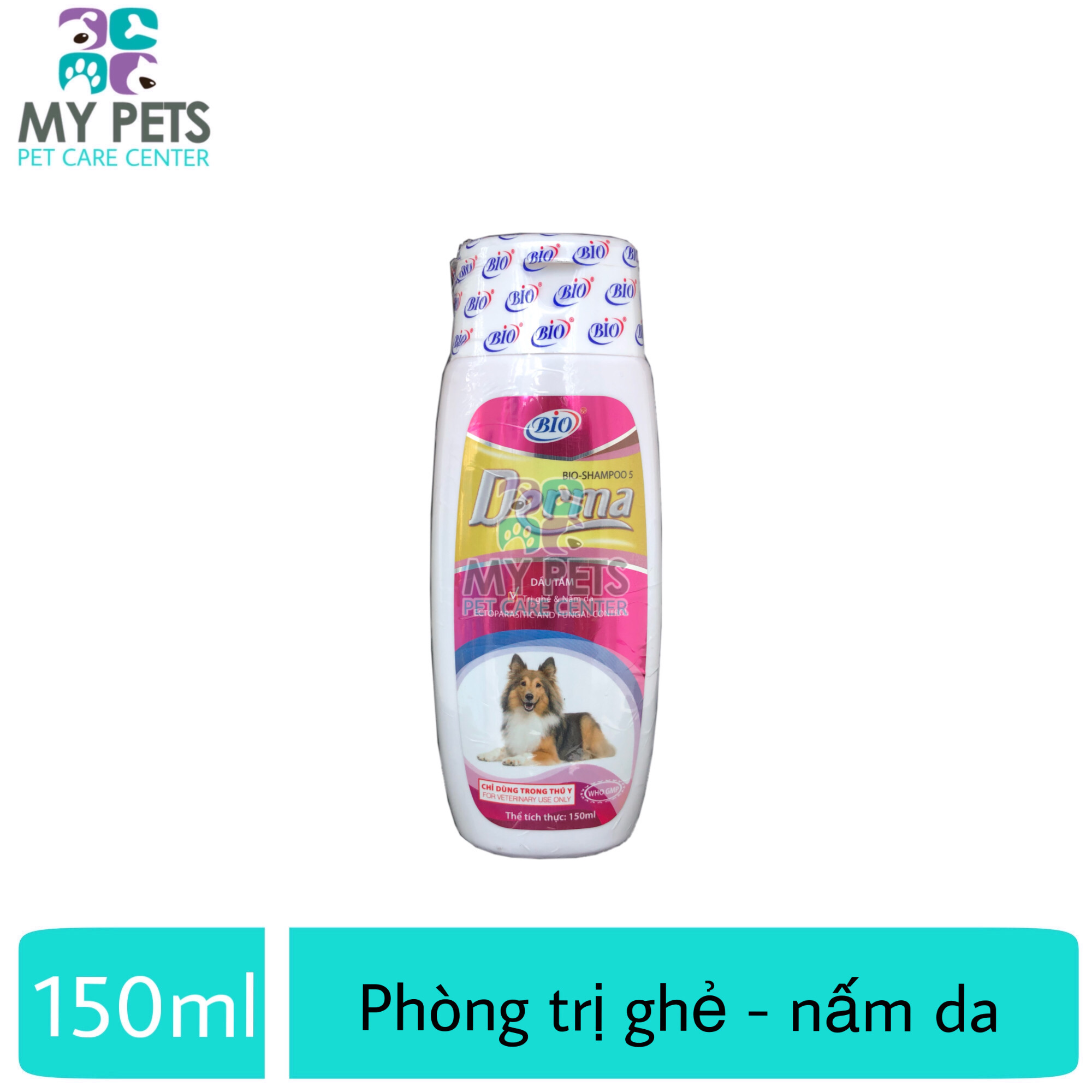 Sữa tắm diệt ve ghẻ nấm da cho chó mèo - Bio Derma 150ml