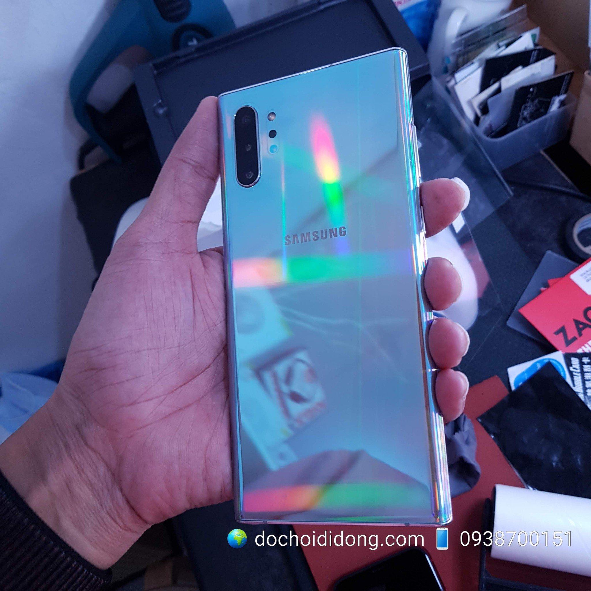 Miếng dán lưng samsung note 10 - note 10 plus aurora đổi màu