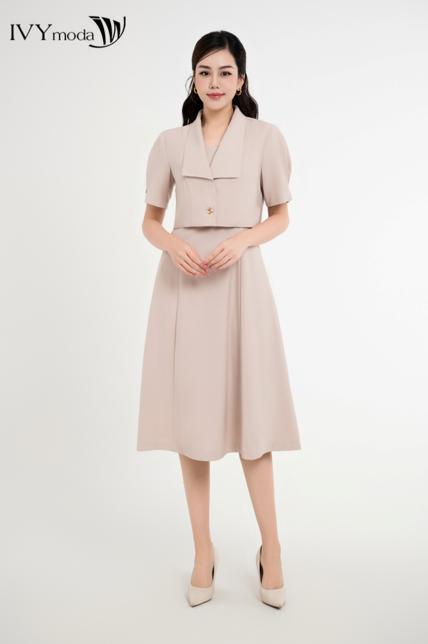 Đầm 2 dây bản to IVY moda MS 41M8263