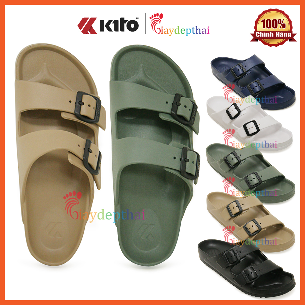 Dép Đúc Thái Lan 2 quai ngang siêu nhẹ Kito AH170 (Fom lớn)