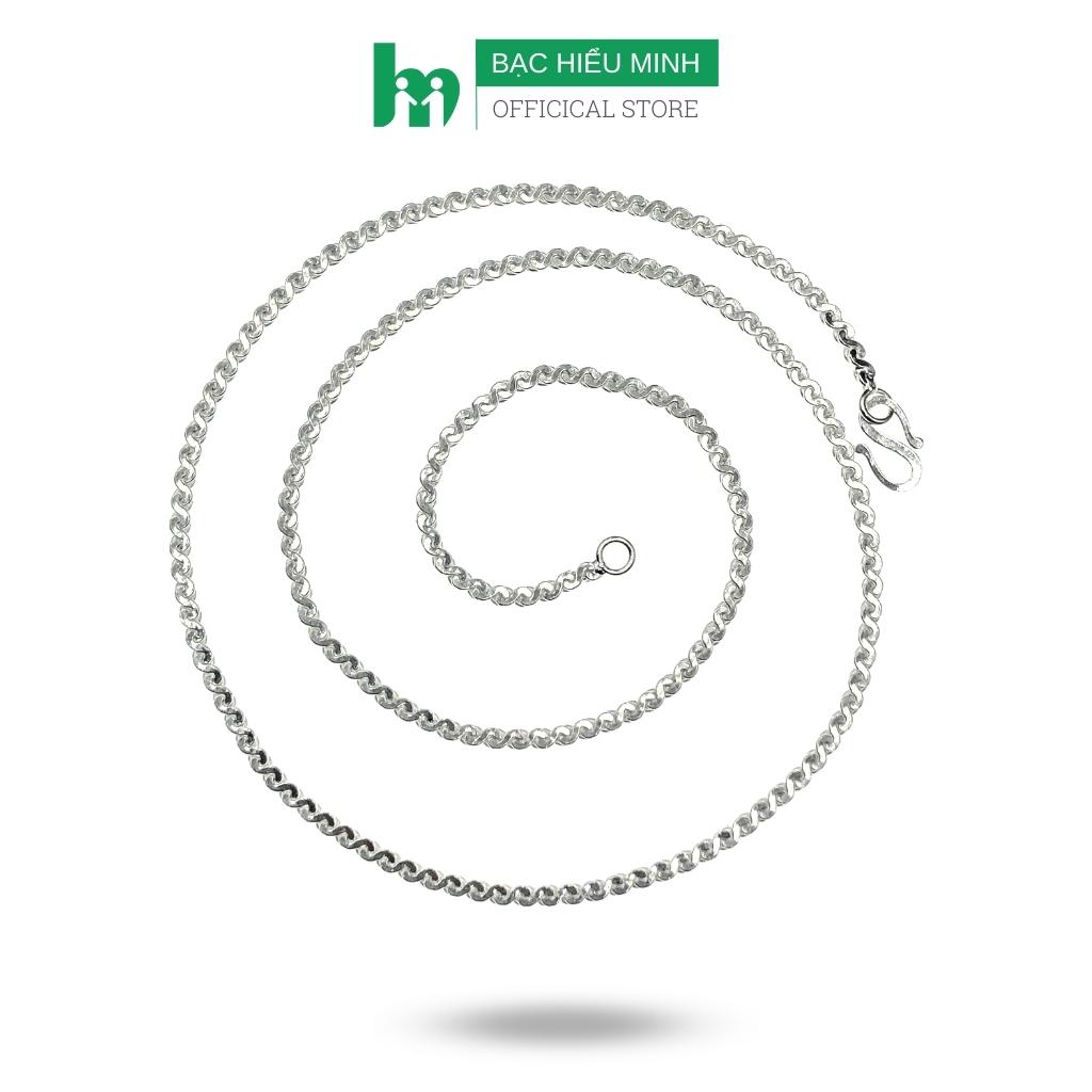 Dây Chuyền Nam Kiểu S Dẹt Nam Tính Dài 58-60cm BẠC HIỂU MINH DBN025S