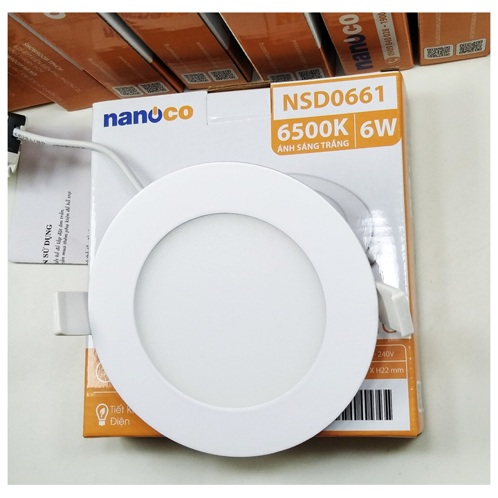 Đèn LED Downlight siêu mỏng Ø120/ 110/ 6W Nanoco