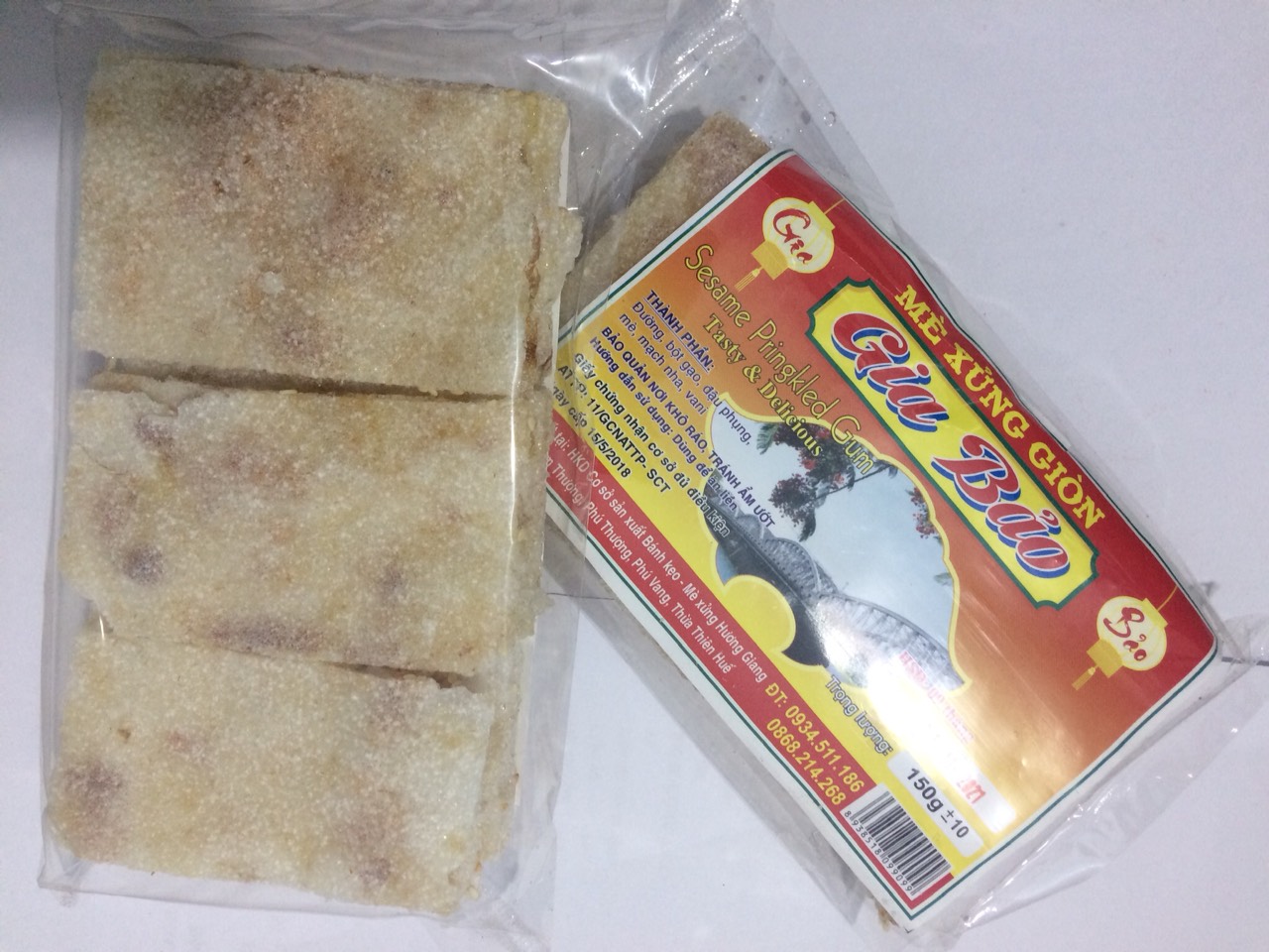 [HCM]kẹo mè xửng giòn Huế 150g