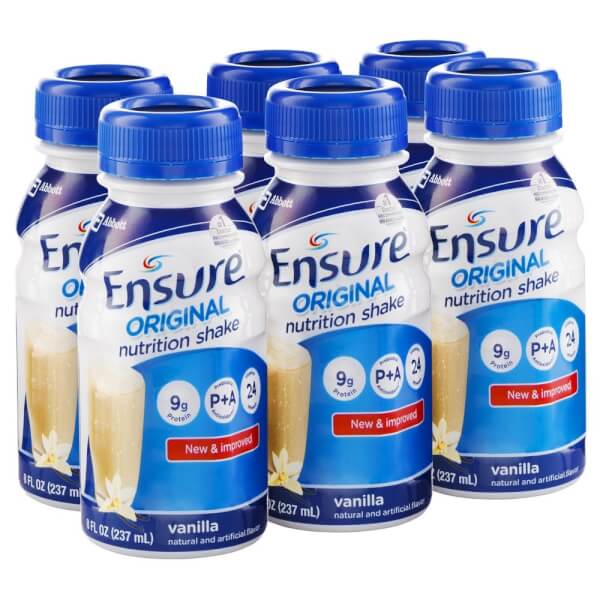 Lốc 6 chai sữa Ensure Original vani 237ml