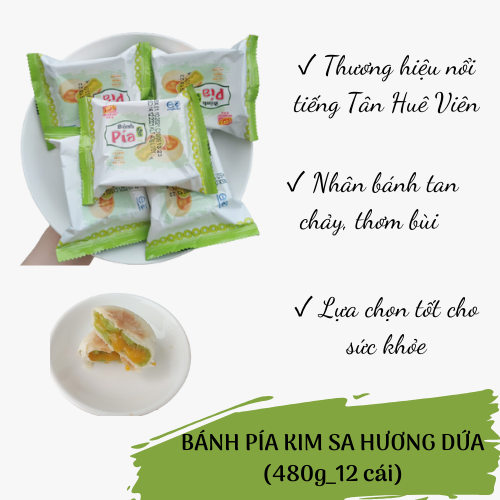 BÁNH PÍA KIM SA DỨA (480g_12 cái)