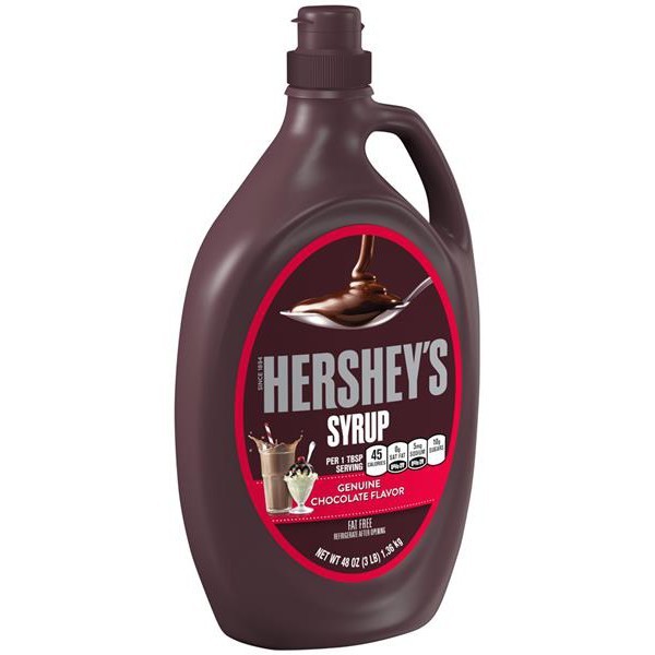 Sốt Socola Syrup Hersheys Chai Lớn 1,36kg