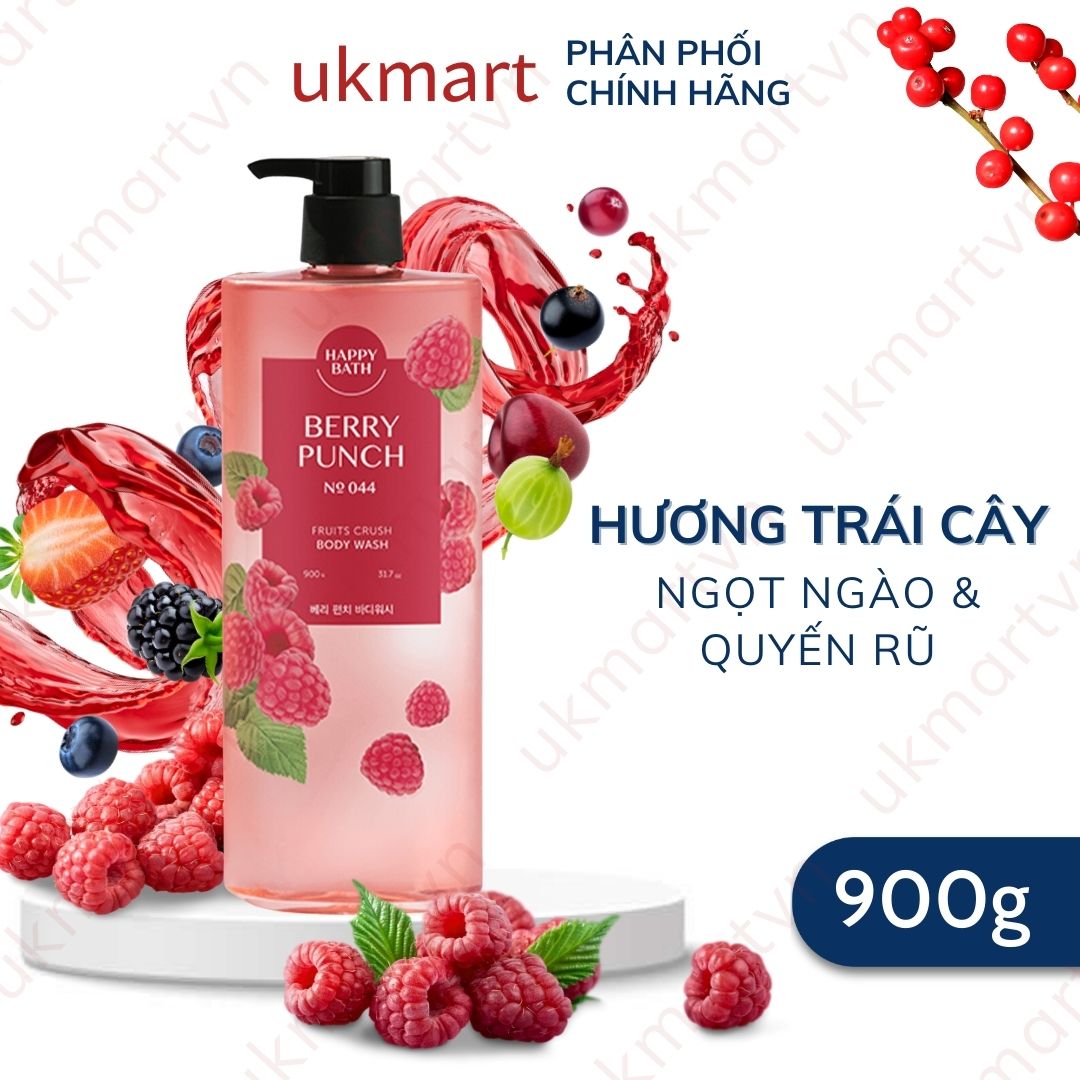 Sữa tắm happy bath hàn quốc 900g
