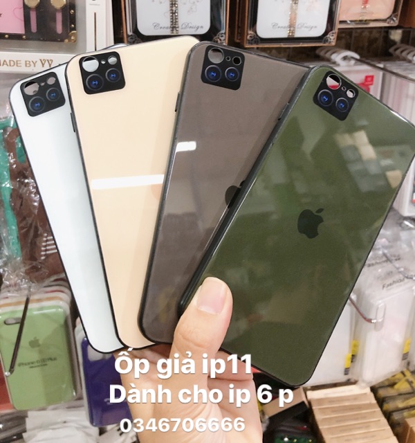 Ốp lưng kính giả ip11 cho ip X/ Xsmax