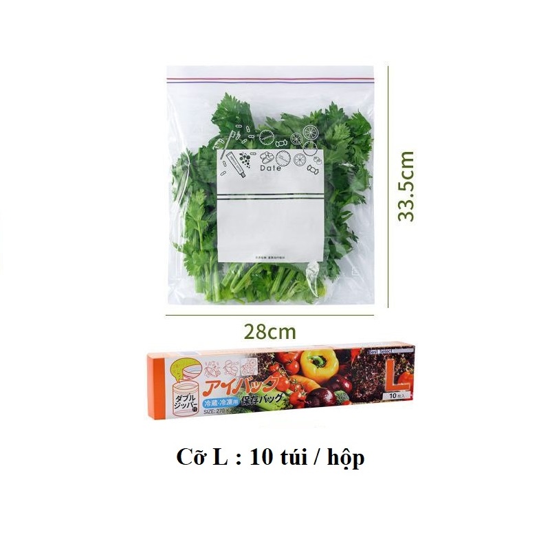 Túi zip siêu dày - đựng thực phẩm, thức ăn để tủ lạnh
