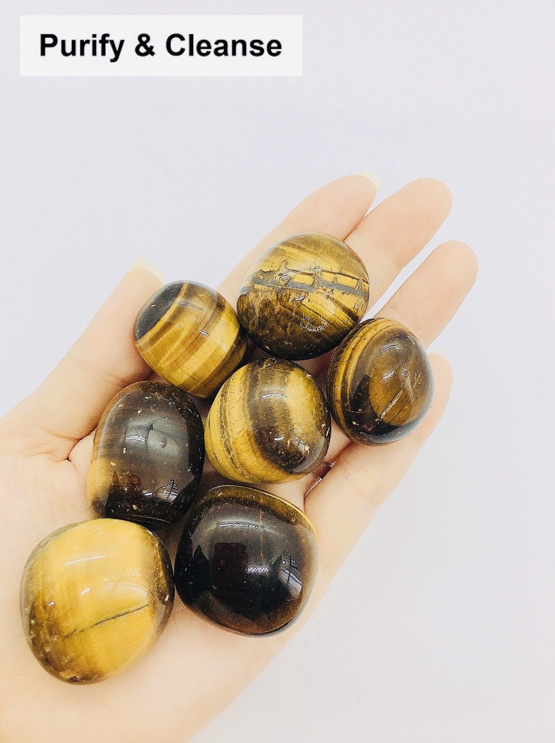 Tiger Eye Tumbled Stone Healing Stone Meditation Reiki Healing Crystal Gems