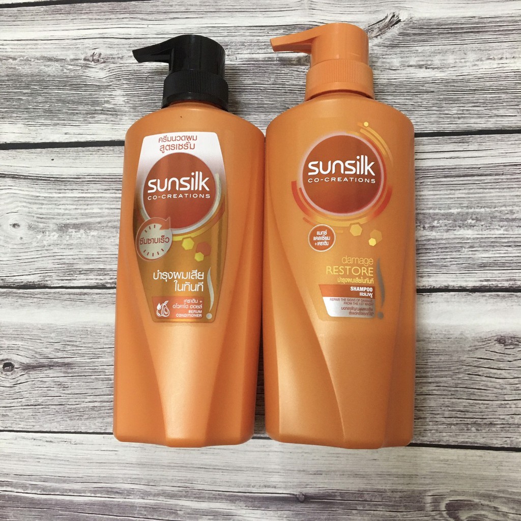Combo cặp dầu gội -dầu xả Sunsilk Thái Lan 400ml