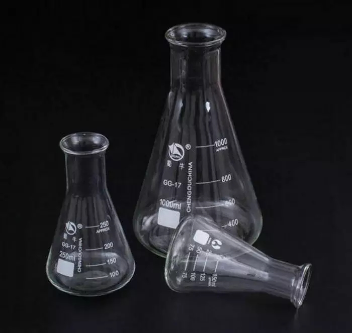 Bình nón - Bình tam giác thủy tinh 100ml, 250ml cổ trơn