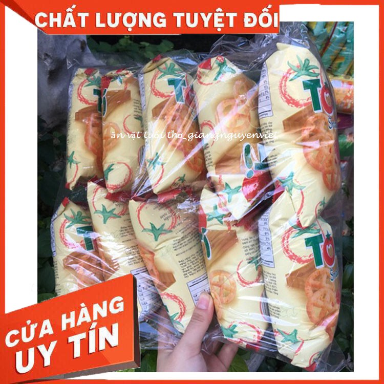 Bịch 10 gói Bim bim ToMat Snack cà chua 14g/gói