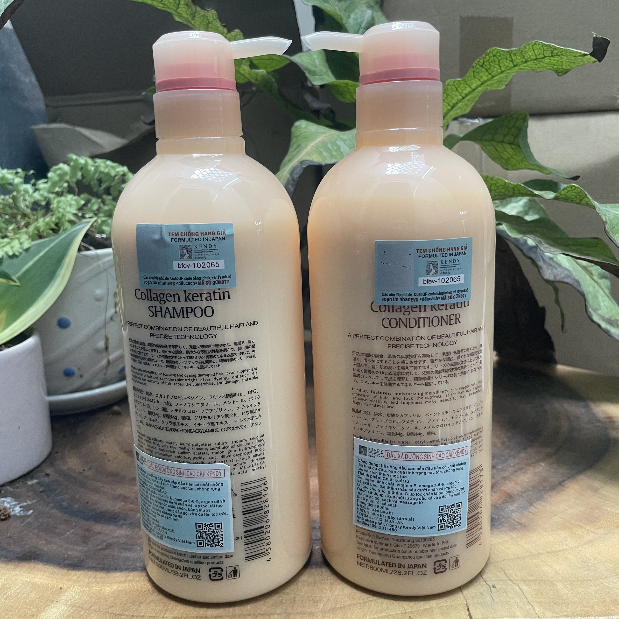 Dầu gội xả dưỡng sinh cao cấp KENDY 800ml x2