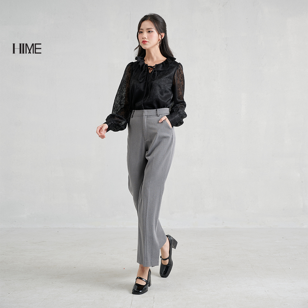 Quần ống loe xẻ gấu HIME H144BF2Q0223