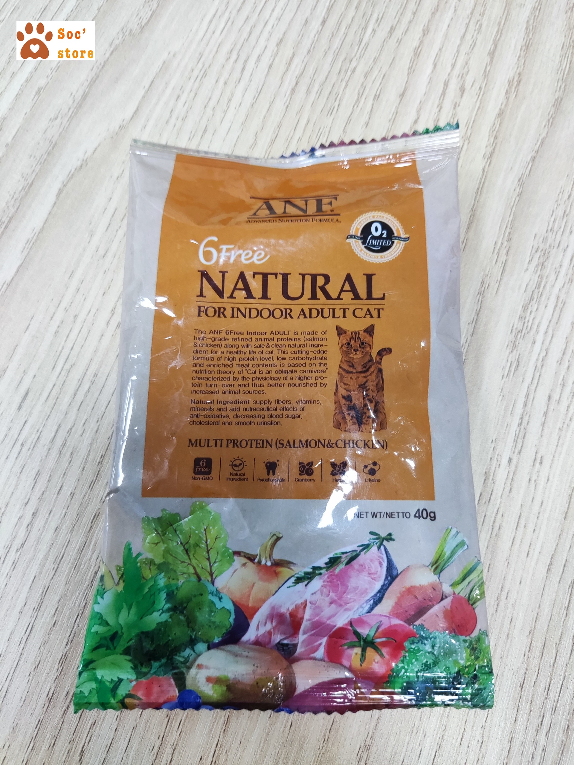 [Mẫu Thử 40g] Thức Ăn Hạt Hữu Cơ Cho Mèo ANF - 6Free - Hàn Quốc - [Nông Trại Thú Cưng]