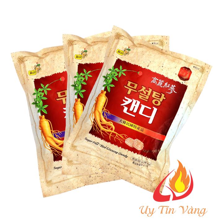 GÓI KẸO SÂM KHÔNG ĐƯỜNG TRẮNG 500Gr