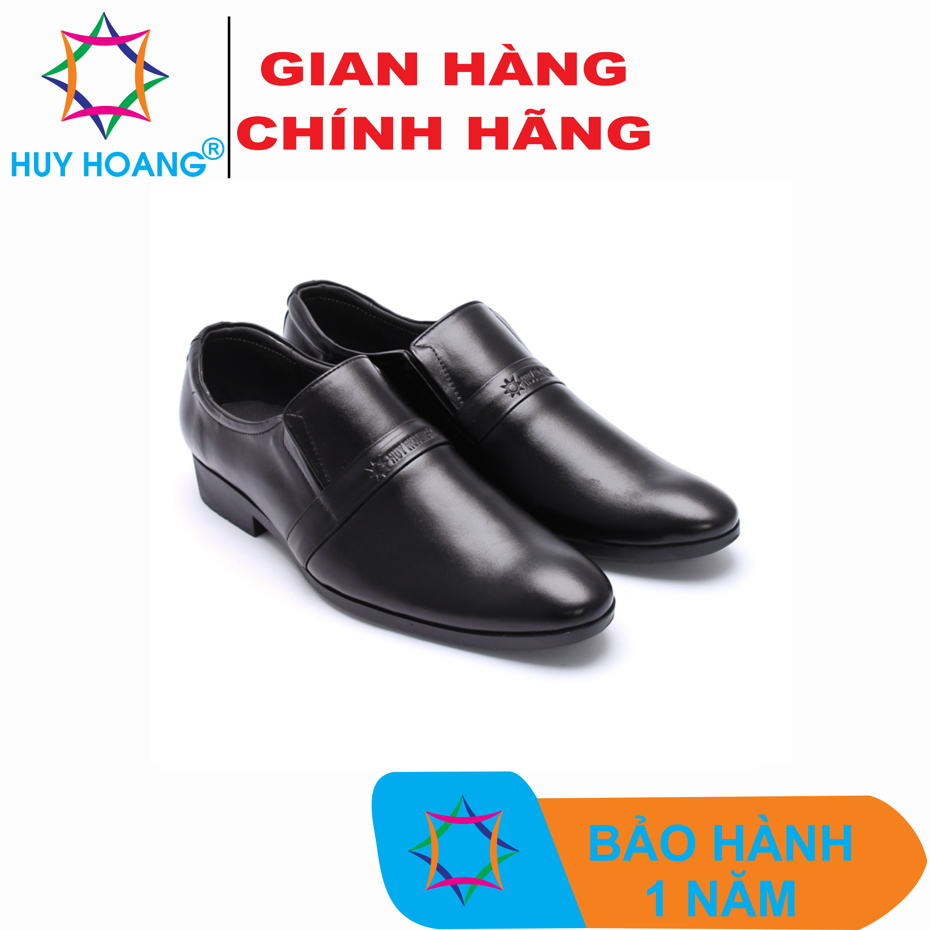 Giày tây nam da bò màu đen TH7107