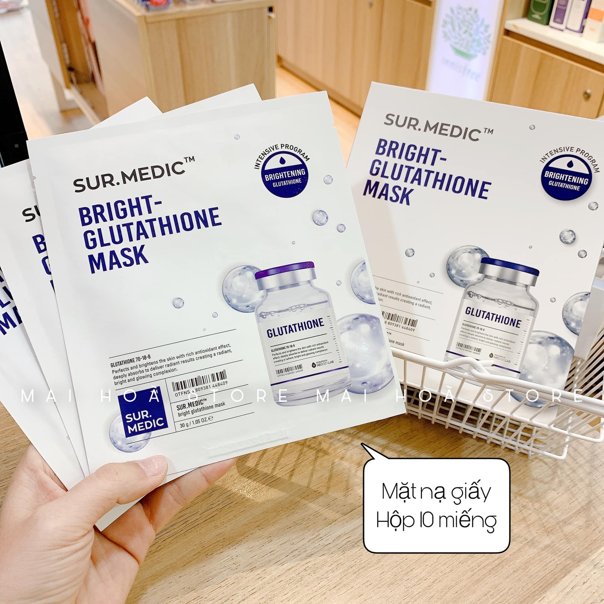 Mặt Nạ Trắng Da Sur.Medic Bright Glutathione Mask