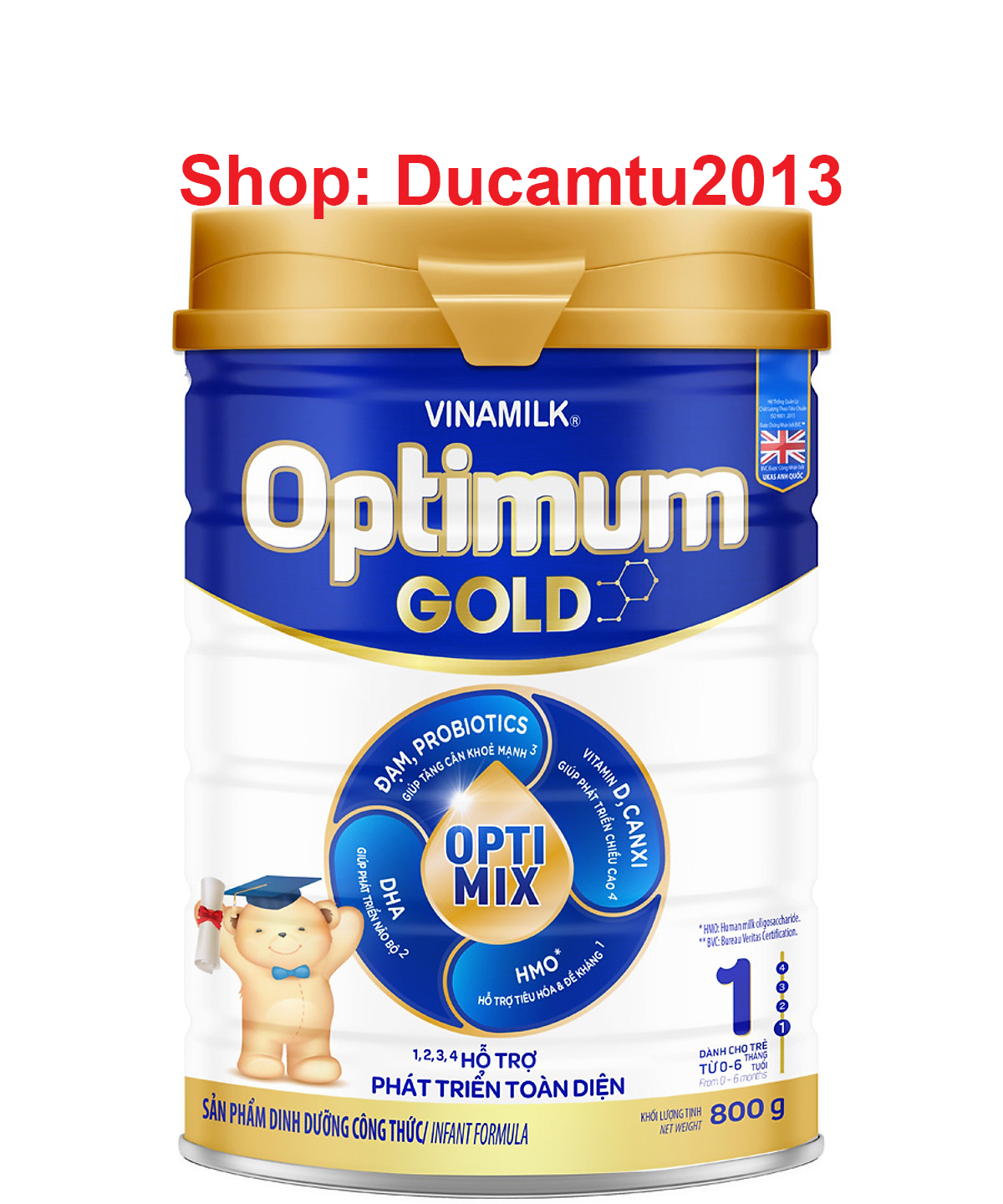 Sữa Optimum Gold 1 - 800g 2025