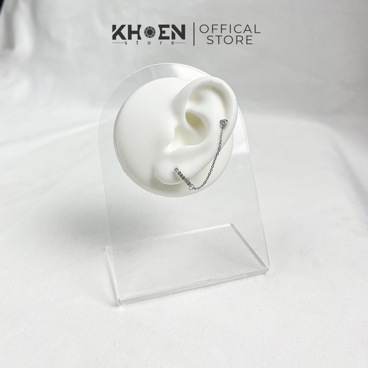 (1 Chiếc) Khuyên tròn đá xích - Zircon -Khoen Store