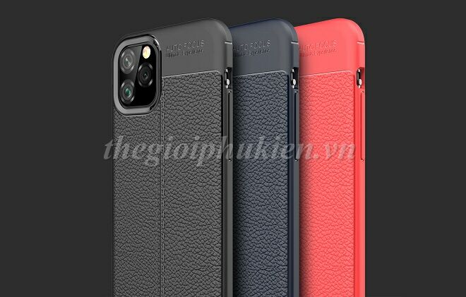 Ốp lưng iPhone 11 Pro Max silicon giả da Auto Focus