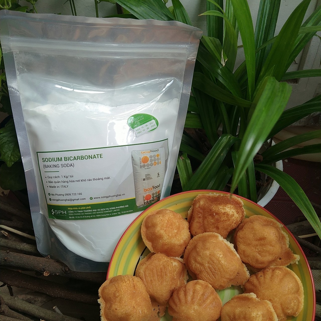 1 Kg Bột Baking Soda Làm Bánh Làm Đẹp- xuất xứ Ý