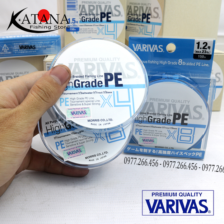 Dây PE Varivas HIGH GRADE PE X4 - High Grade X8
