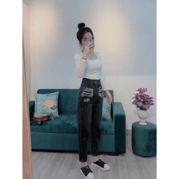 Quần Baggy Rách 2 Túi siêu hót