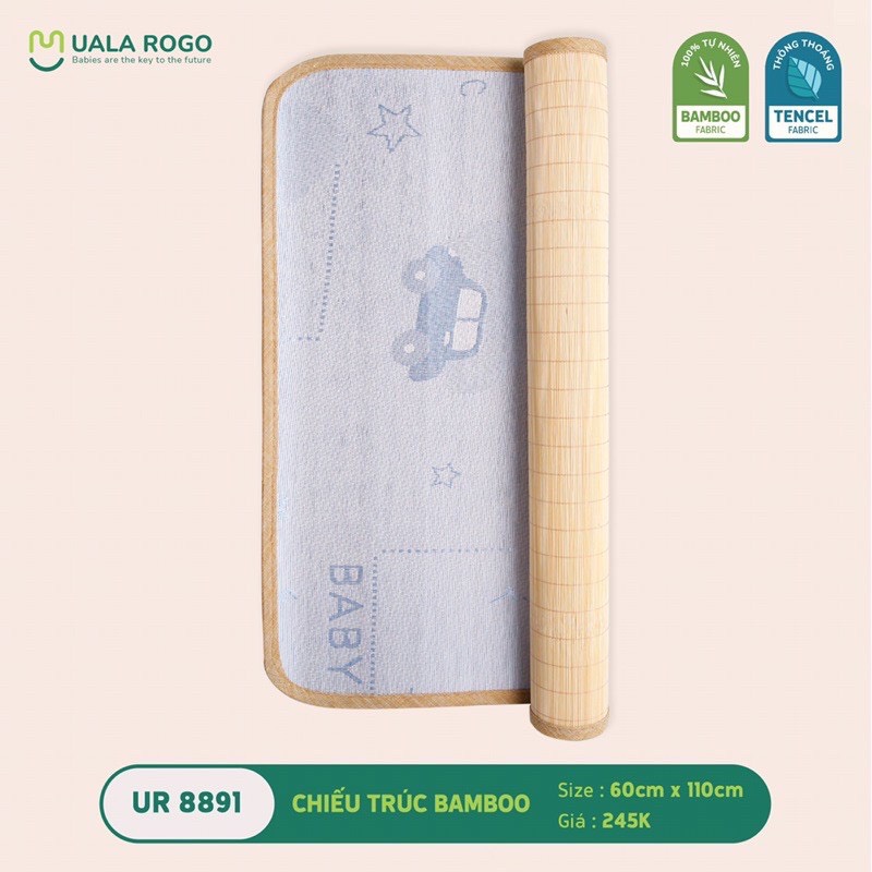 Chiếu trúc tăm tre Uala & Rogo chính hãng (60x110cm)