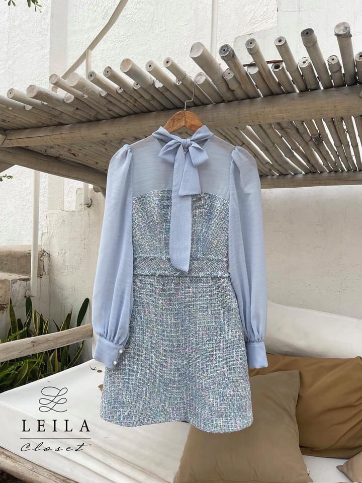 Đầm Celina vải Tweet Leila Closet