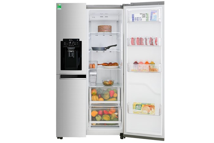 [Trả góp 0%] Tủ lạnh Side by Side LG GR-D247JDS 601L Inverter