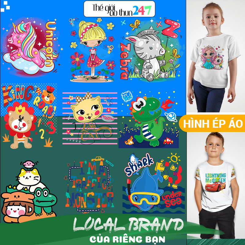 [Hình ủi, ép nhiệt] Hình dễ thương cho trẻ SN8