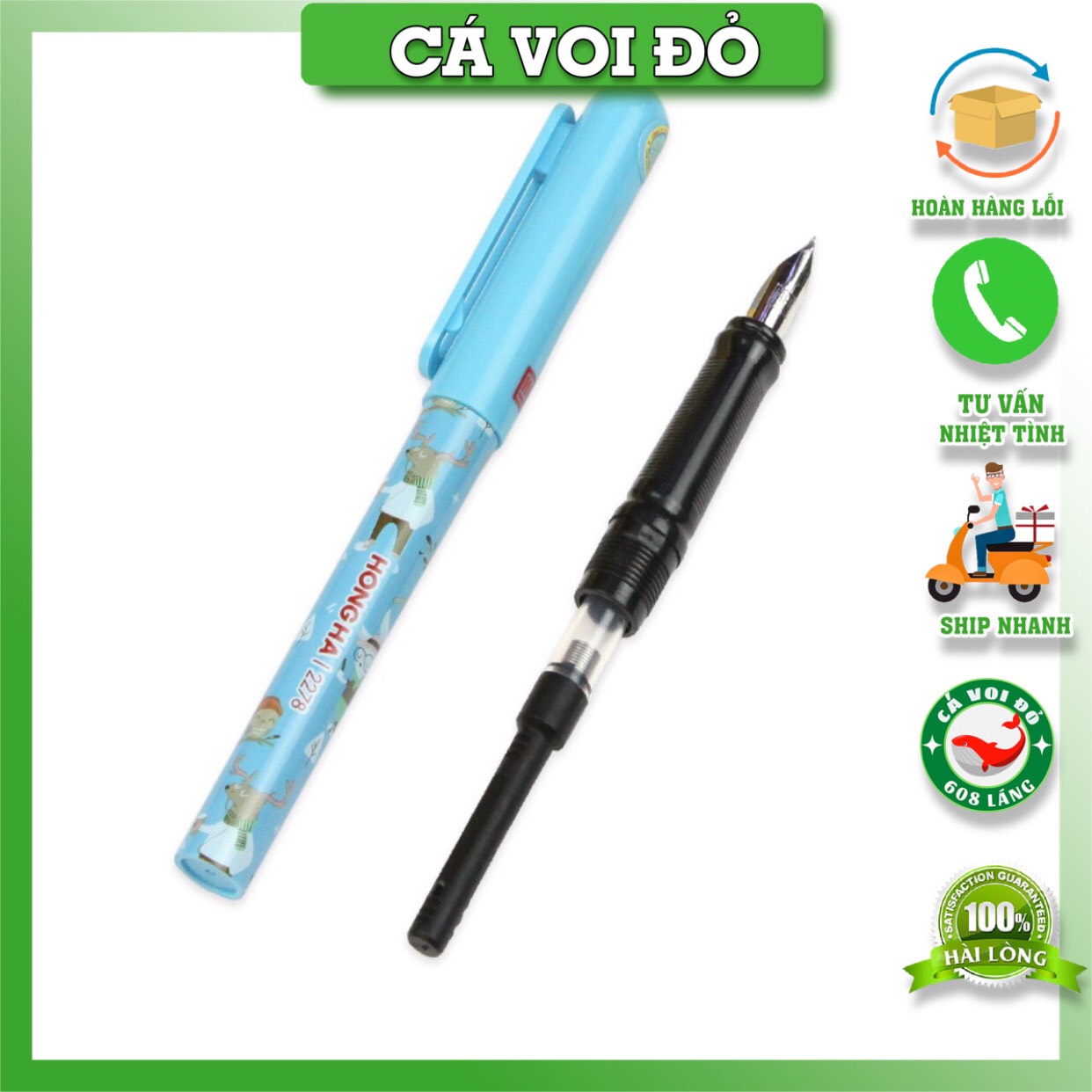 Bút máy nét hoa Hồng Hà Pattern Y01 2278
